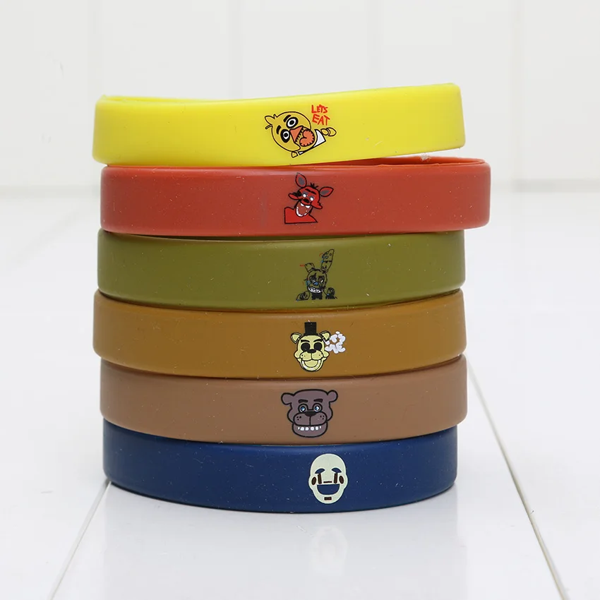 Силиконовый браслет с надписью Five nights at freddy's FNAF 7 шт./компл.|fnaf figure|night freddynights freddy |