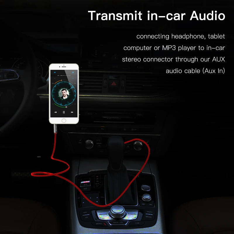 Vention AUX Cable Car for iPhone 3.5mm Male to Male Stereo Flat Audio Cable 3.5 jack to jack Headphone Beats Speaker AUX Cable