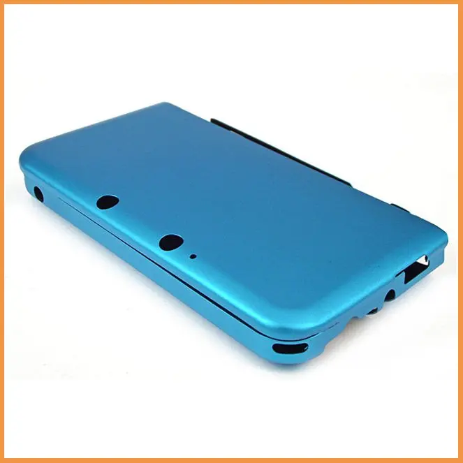 Free shipping game case For nintendo 3ds xl n3ds ll Blue Aluminum Box