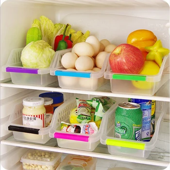 

plastic storage box super large transparent drawer type refrigerator storage box kitchen food storage box