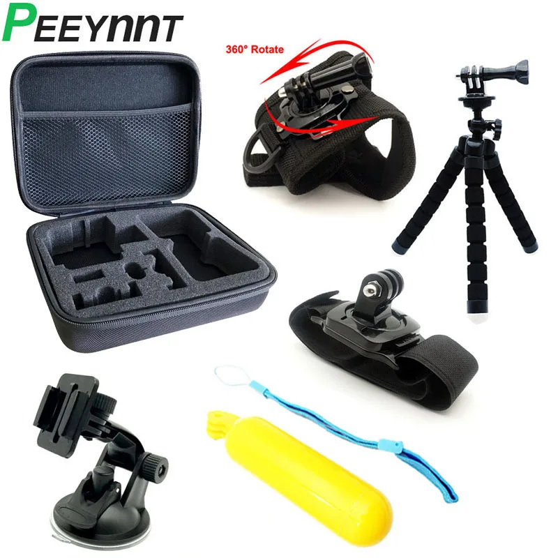 

Peeynnt for Gopro Accessories Kit for Go pro hero 7 6 5 4 3 Bag Set Tripod Mounts for Xiaomi Yi 4K SJCAM SJ4000 EKEN H9 H9R Case