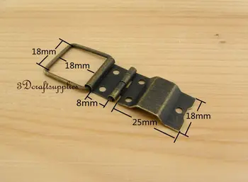 

metal Hinges wooden cigar box jewelry Making anti brass 18mm 20 pieces AT22