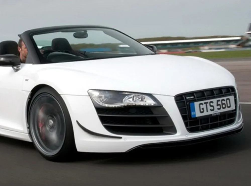 Передний бампер из углеродного волокна боковые уголки спойлер для Audi R8 2008 2015