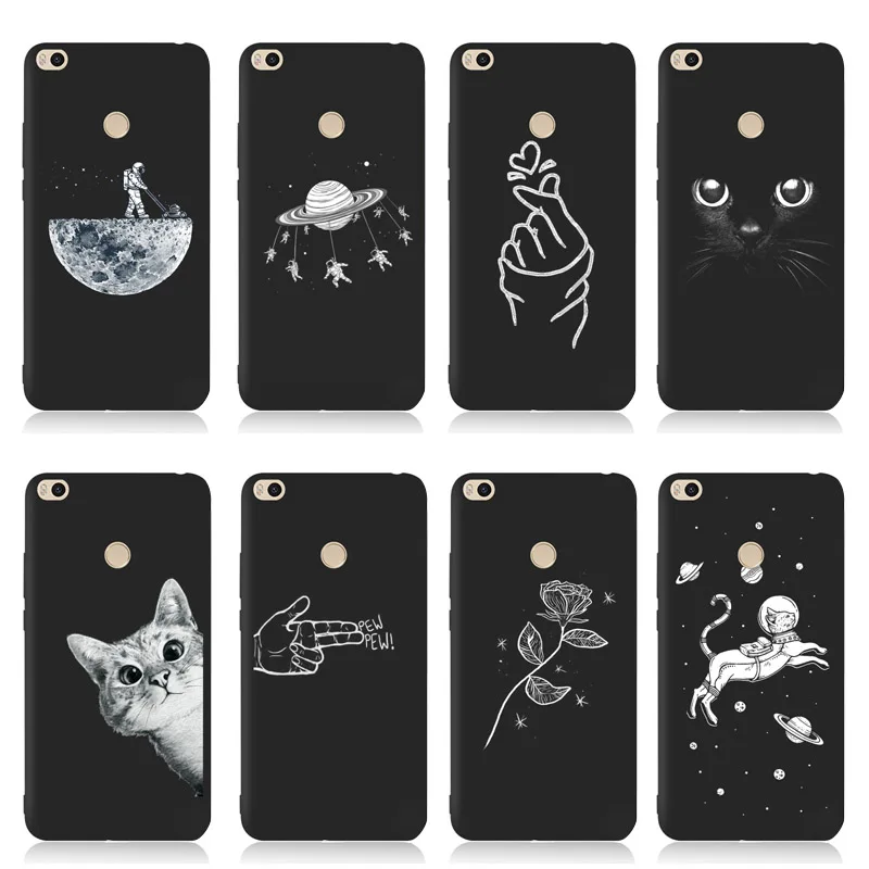

QAQsam Soft TPU Silicone For Xiaomi Redmi Note 5 Case Back Cover For Xiaomi Redmi Note 5A 4X 4 Pro Y1 Y1 lite Cases Flower Cat
