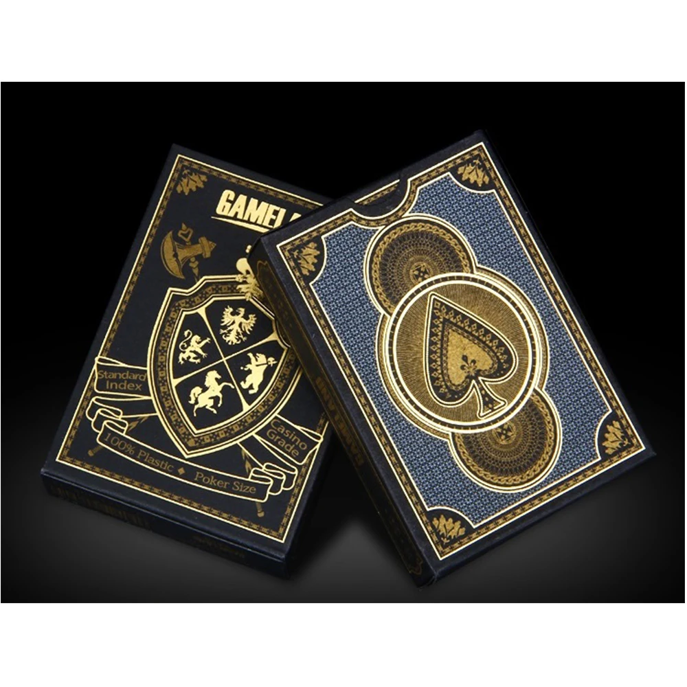 2 шт./компл. Bronzing Poker Cards профессиональные игровые карты для Baccarat Техасский Холдем