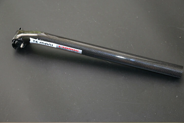 

Temani Newest Round-Headed Mountain Bicycle Road Bike 3K Carbon Fibre Seatpost 5 Degree/25 Degree 27.2/30.8/ 31.6*350/400mm