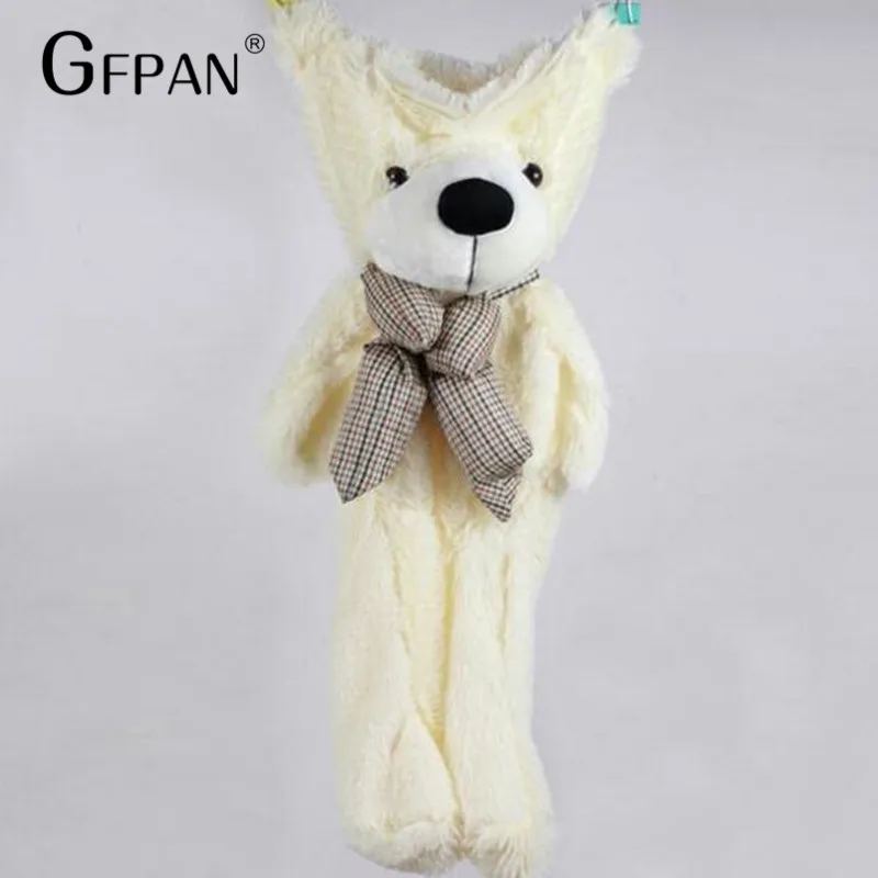 1 шт 200/100 см четыре цвета большой плюшевый медведь кожа плюшевые игрушки мягкая игрушка медведь пальто Высокое качество подарки на день рождения для детей - Цвет: Белый