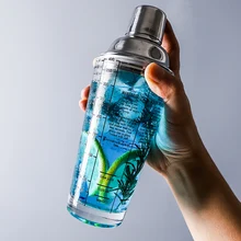 Шейкер для коктейлей Shike с чашкой со шкалой, шейкер для коктейлей, шейкер для коктейлей