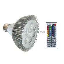 Высокомощный популярный внешний вид 44key инфракрасная пульт RGB красно-зелено-синий 7X1 W Par30 Светодиодный прожектор используется для конференц-залов или музыкальных залов