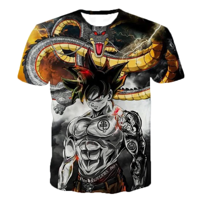 

2019 New Dragon Ball Super T-Shirt Men and Women Fashion Casual 3D T-Shirt Printed Polyester Men's T-Shirt Summer Top T-Shirt