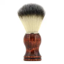 Grandslam винтажная Мужская кисть для бритья синтетические волосы из нейлона Мужская бритва щетка для бороды красная натуральная деревянная ручка whlosale