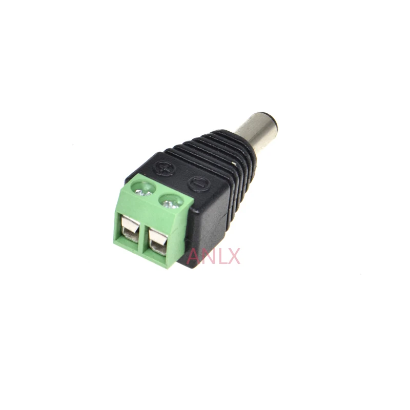 

10PCS dc 5.5*2.5MM power jack PLUG connector 5.5X2.5MM MALE PLUG solderless terminal Screw Fastening Type 5.5*2.1MM 5.5*2.1