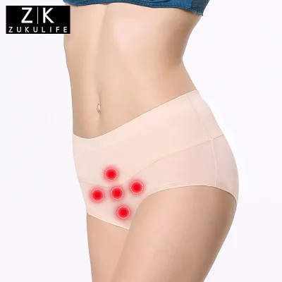 

ZK Women's briefs modal Comfortable Cotton High waist underwear Treatment Menstruation Women Sexy Ultra-thin Panties