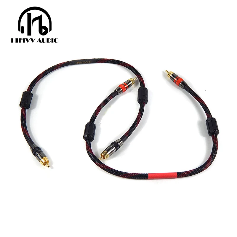HIFI RCA 케이블, 크기 0.5m 1m 1.5m 2m, DIY 하이파이 앰프 오디오hifi rca cablerca