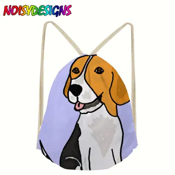 

Beagle Dog Backpacks Beagle Shoulder Bag Men Women Students Canvas Drawstring Bags softback School Bagpack mochila Escolar