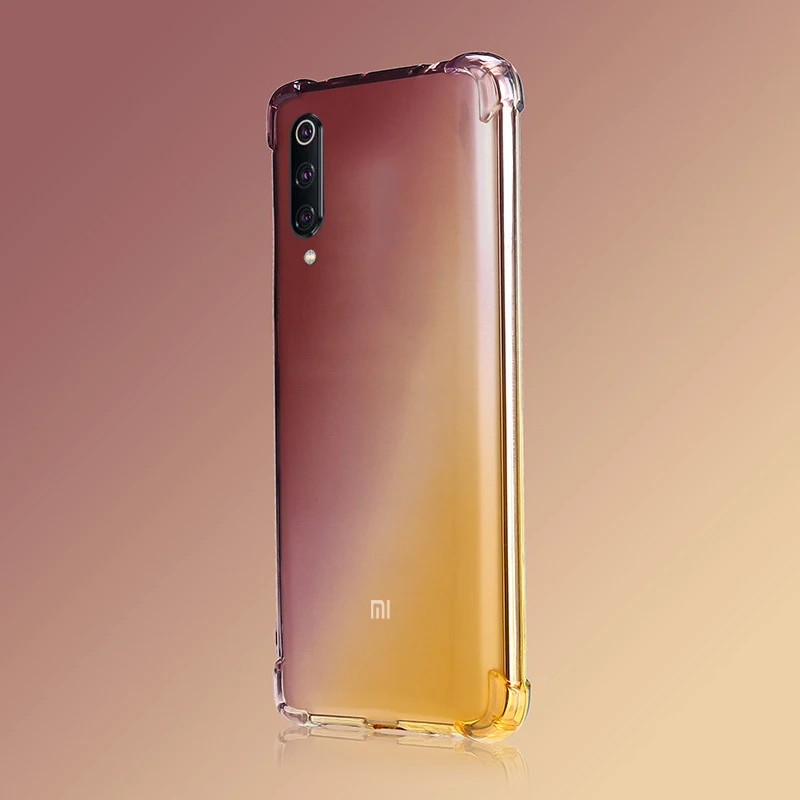 Gradient Transparent Case For Xiaomi Redmi 7 7A Note7 Mi 9 9t cc9 A2 A3 8 Lite Shockproof Cover On Redmi Note5 6 k20 Pro GO Para - Color: 6