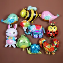 jungle animal balloons giraffe frog ladybug elephant horse monkey dinosaur birthday decoration animal shaped balloons elephant shaped peeler