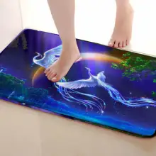 Лебеди стиль Коврики для улицы, забавные Противоскользящие коврики для ванной, коврики для двери, коврики под входную дверь