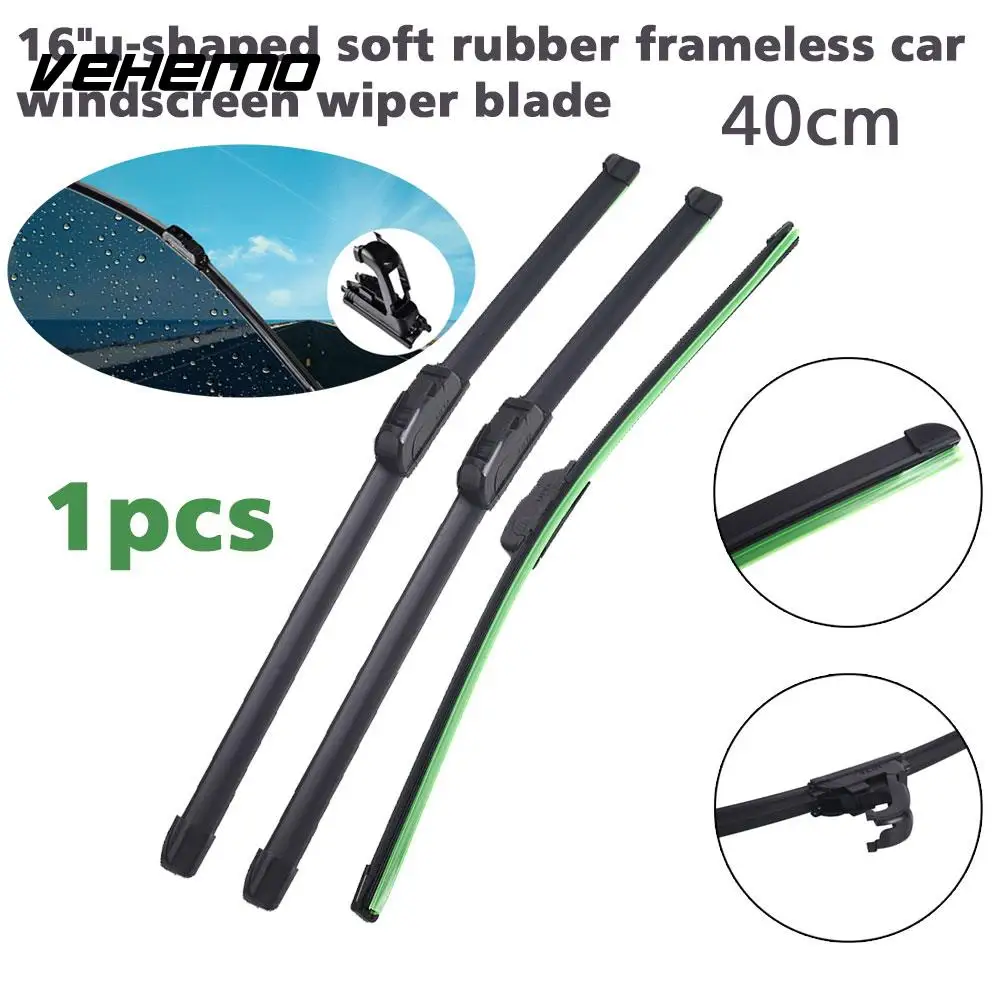 Vehemo 16 Inch Black Wiper Bar Replacement Windshield Blade Soft Durable Supplement Rubber | Автомобили и мотоциклы