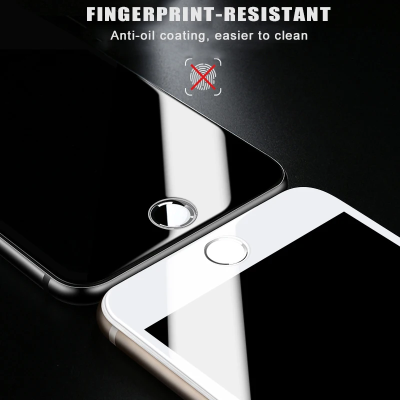 5D Anti-fingerprint Schutz Glas für iPhone 7 Screen Protector iPhone 8 Gehärtetem Glas auf iPhone X
