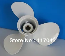 OVERSEE 663-45952-02-EL Aluminum Propeller Size 11 3/8×12 for Yamaha 40HP 50HP Outboard Engine Motor 11 – 3/8 x 12