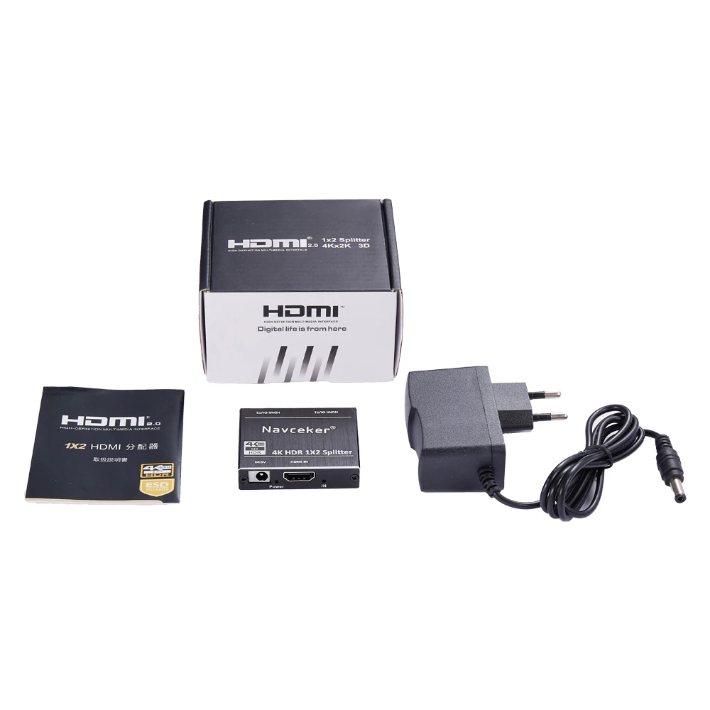 ProAV 4K UHD HDMI сплиттер 2,0 1x2 HDMI 2,0 сплиттер HDCP 2,2 HDR сплиттер HDMI 2,0 4K HDMI2.0 сплиттер для Blu-Ray DVD PS3 PS4