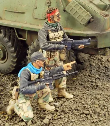 Несобранный набор из 1/35 современных солдат спецназа в Афганистане историческая