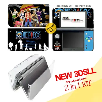 

Game accessories for Nintendo New 3DSLL/XL ( The K of P Vinyl Skin Sticker Protector + Split Crystal Case)