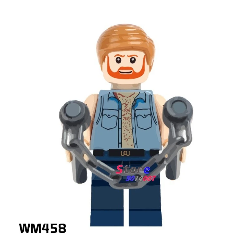 

1PCS model building blocks action figures starwars superheroes Chuck Norris hobby learning Dolls diy toys for children gift