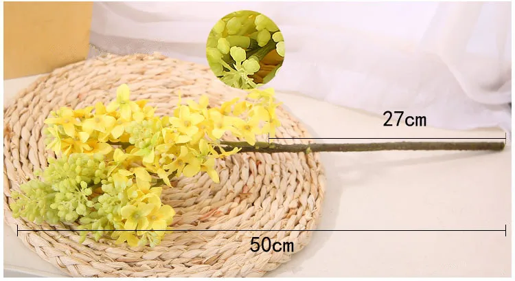 Flone Artificial Lilac Flower Simulation Beads Clove Flowers Fake Plastic Flowers Wedding Home Party Decor Floral Arrangement (2)