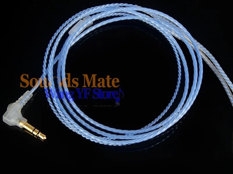 Silver Plated 6N OFC HiFi Cable For SENNHEISER IE8 IE80 IE8I In Ear Headphone 4 Colors select