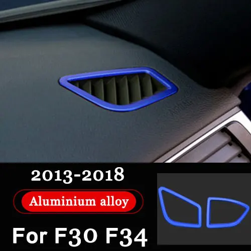 Для BMW F30 F34 аксессуары автомобиль центральной консоли Air Панель инструмент рамка Панель дверные ручки Windows Управление Панель Декор Стикеры - Название цвета: instrument (blue)