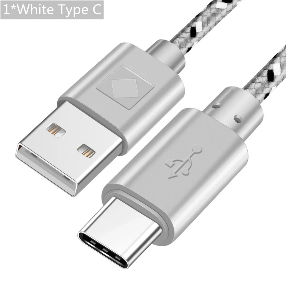 Кабель Micro usb type-C ROMICHW 1 м 2 м 3 м нейлоновый кабель для быстрой зарядки для samsung Xiaomi huawei LG Android Micro usb type-C USB шнур