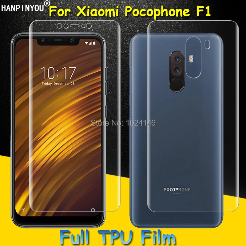 

Front / Back Full Coverage Clear Soft TPU Film Screen Protector For Xiaomi Pocophone F1 ,Cover Curved Parts (Not Tempered Glass)