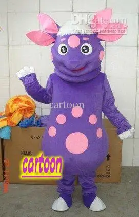 

Purple Sheep Adult Size cartoon Mascot Costume Fancy Dress Animal mascot costume free shipping
