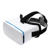 VR360 Head Mounted Google Cardboard 3D VR Glasses Virtual Reality Video Movies Games Headband White for Smart Phones