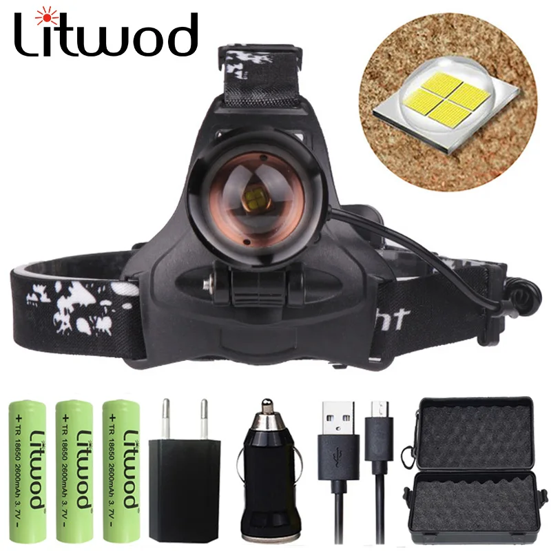 

Z20 Litwod 2806 32W chip XHP70 Headlight 32000lum powerful Led headlamp zoom head lamp flashlight torch Lantern Head light