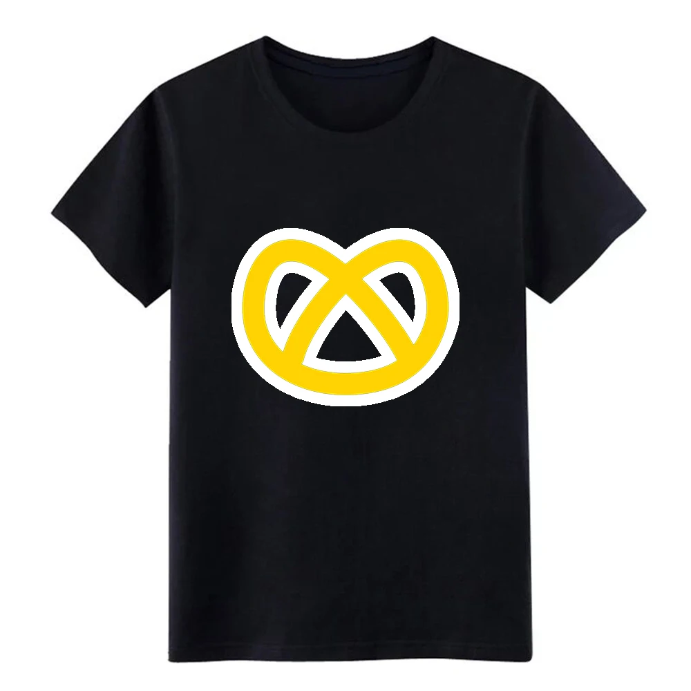Men's Pretzel icon t shirt Design 100% cotton Euro Size S-3xl solid color Sunlight Basic summer Pattern | Мужская одежда