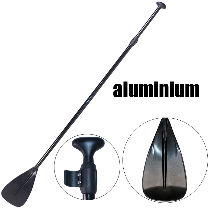 165-215 سنتيمتر سوب الأسود للتمديد مجداف مجذاف سوب الوقوف مجلس مجداف لتصفح مجلس الألومنيوم نفخ قارب قوارب الكاياك مجداف