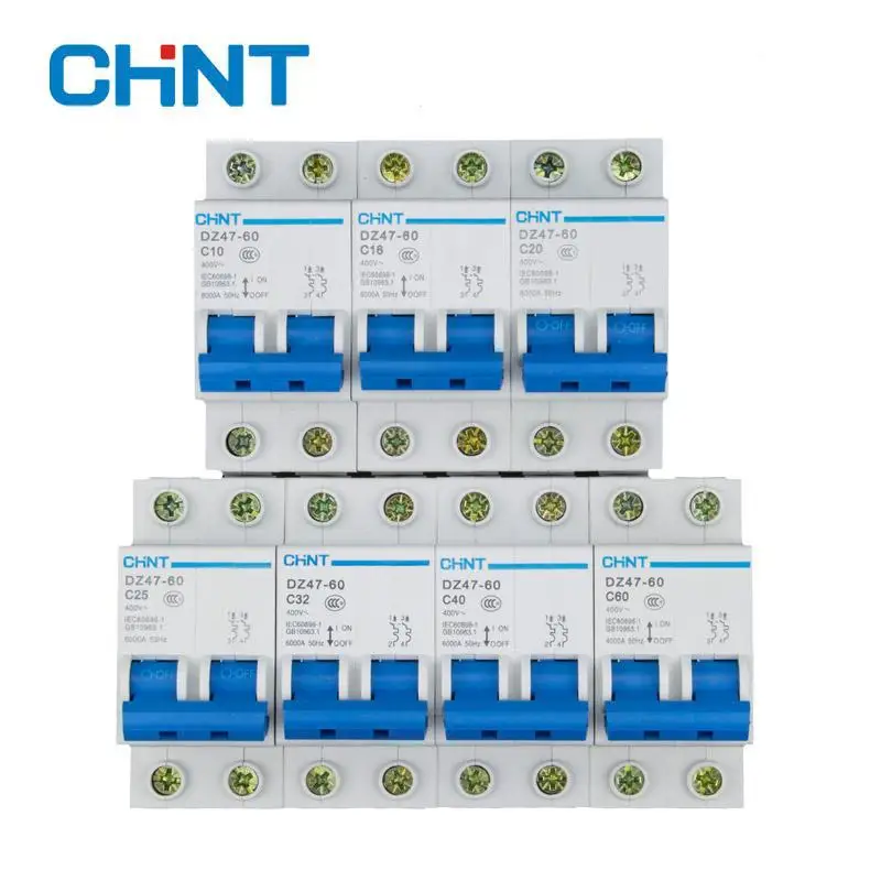 

NEW DZ47-60 C10 AC230/400V 2P 25A Rated Current 2 Pole Miniature Circuit Breaker