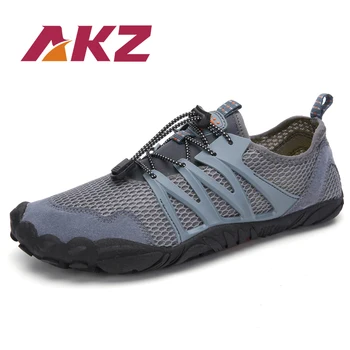 

AKZ New Man Spring Summer Loafers Air Mesh casual shoes For Men Breathable Comfortable Climbing shoes Outdoor hiking shoes