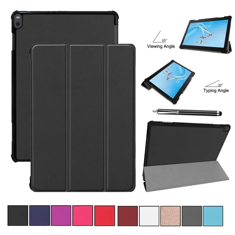 

Smart Cover For Lenovo Tab P10 TB-X705F 10.1 Luxury Stand Flip Magnetic Funda Cover Kickstand Ultra Slim Business Tablet Case