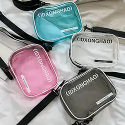 2019 модная женская прозрачная сумка через плечо из ПВХ, прозрачный кошелек, Повседневная сумка на плечо, сумка для путешествий, карман для