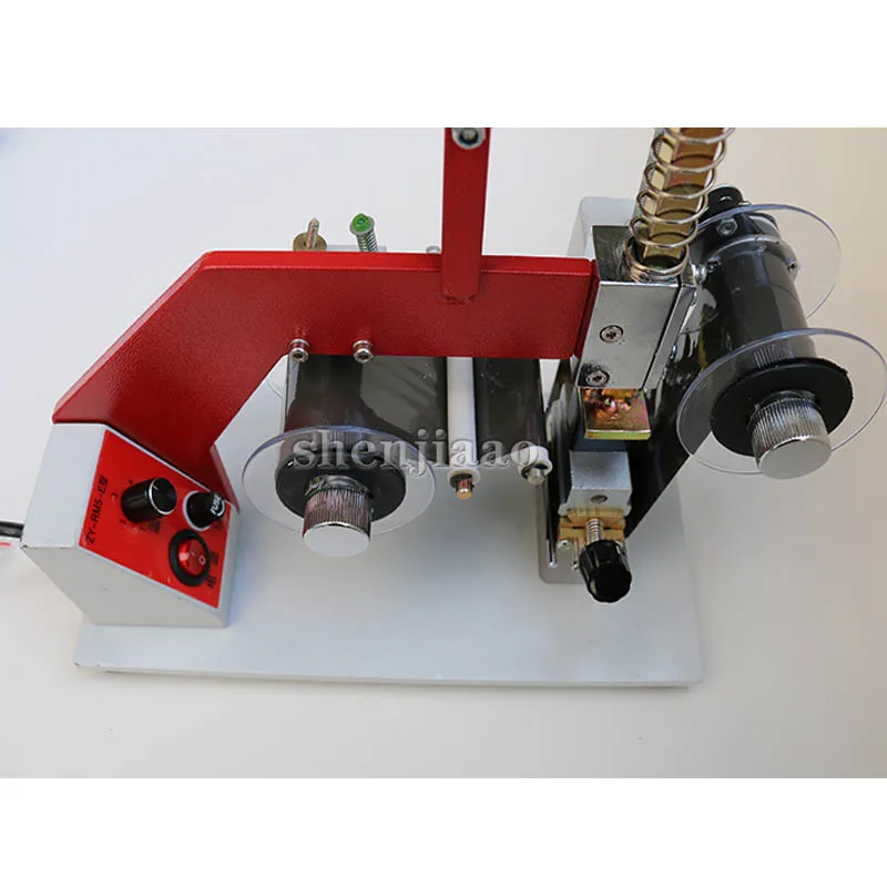 Машина для горячего тиснения лента Дата принтер код, цветная машина для горячего тиснения фольгой много номера тиснение фольги ZY-RM5-E 1 шт