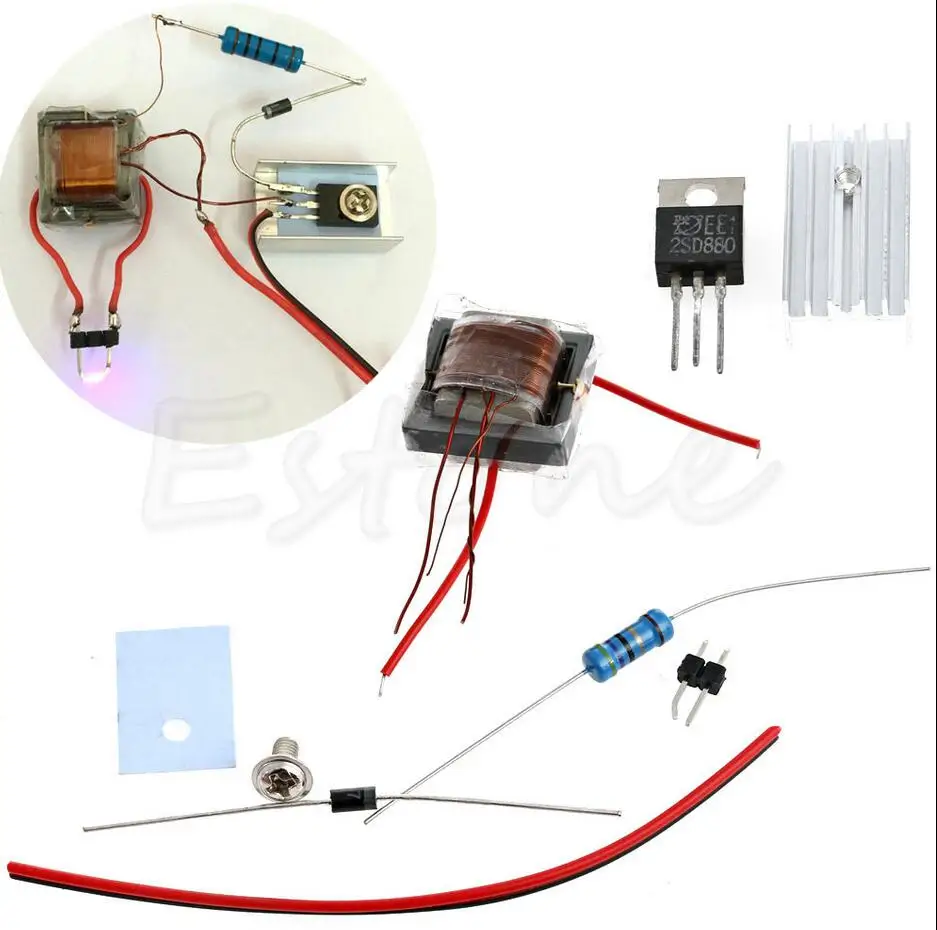 DIY Kit Высокое напряжение постоянного тока инвертор электрозапал для 18650 батареи