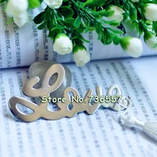 Новые Прекрасные изысканные свадебные подарки любовь монолитная металлическая Закладка с кисточкой железная закладка для студентов