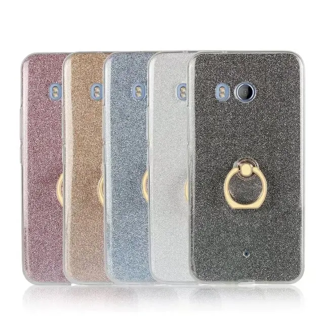 Для HTC U11 случае вспышки порошок 3D помощи телефона чехол для U Play U1 тра E66 ТПУ