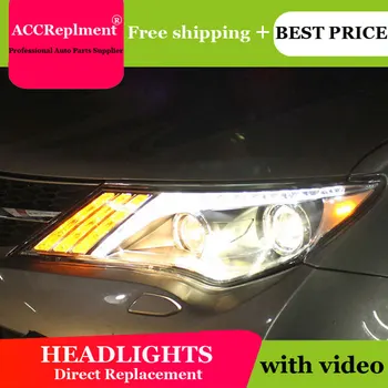

Car Styling forToyota RAV4 LED Headlights 2013-2015 TLZ Headlight DRL Lens Double Beam H7 HID Xenon bi xenon lens