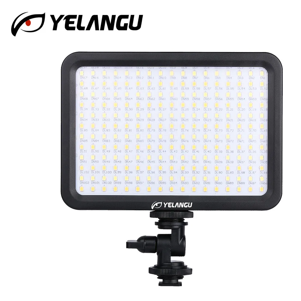 

YELANGU Dual Color Temperature 3300-5600K Portable Led Video Light Dimmable Photographic Lighting for Canon Nikon Pentax DSLR