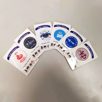 

2500pcs 30*40mm Customized design logo Microfiber Sticky Screen Cleaner for phone with our standard card free shipping